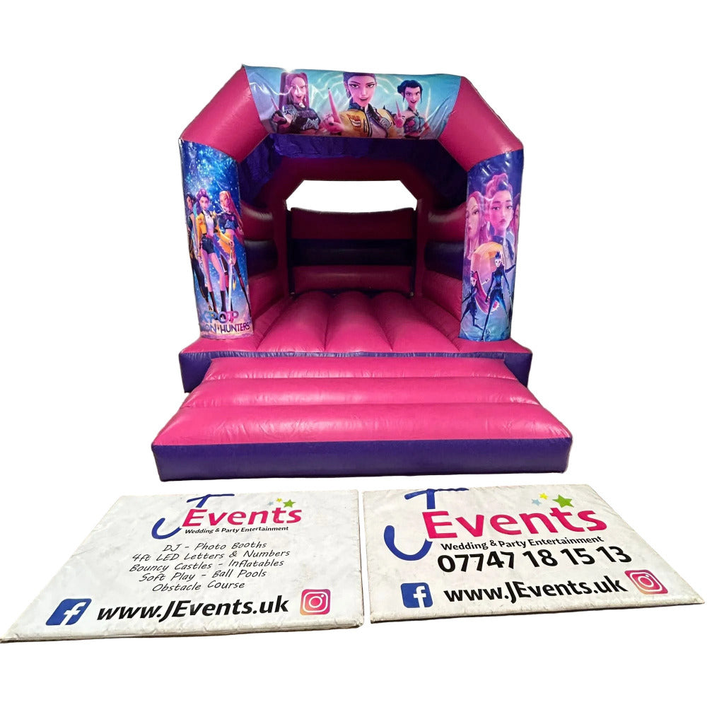 KPop Demon Hunters Bouncy Castle Pink & Purple