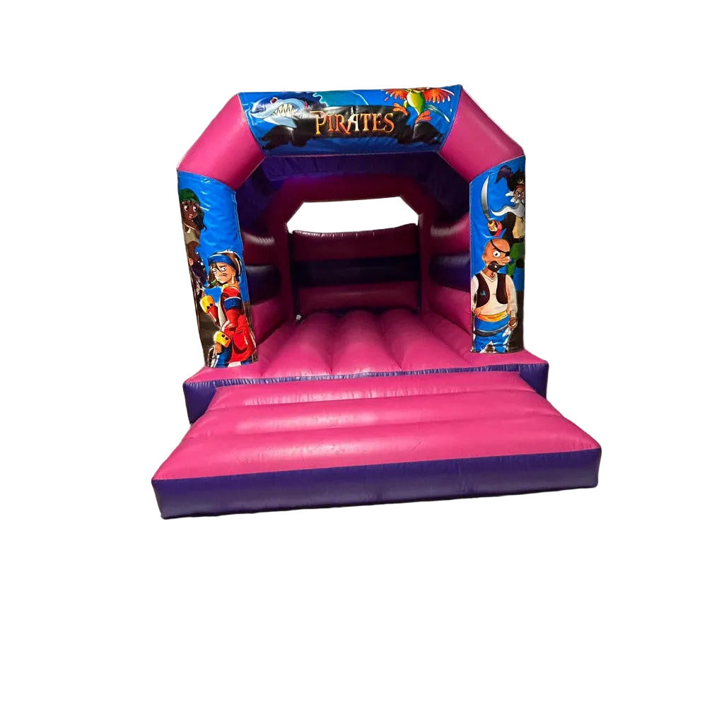 Pirate Bouncy Castle Pink & Purple