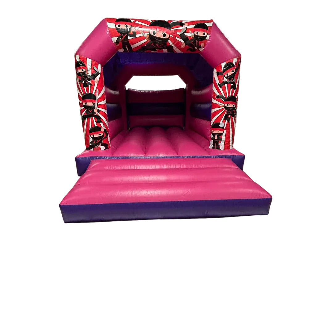 Ninjas Bouncy Castle Pink & Purple