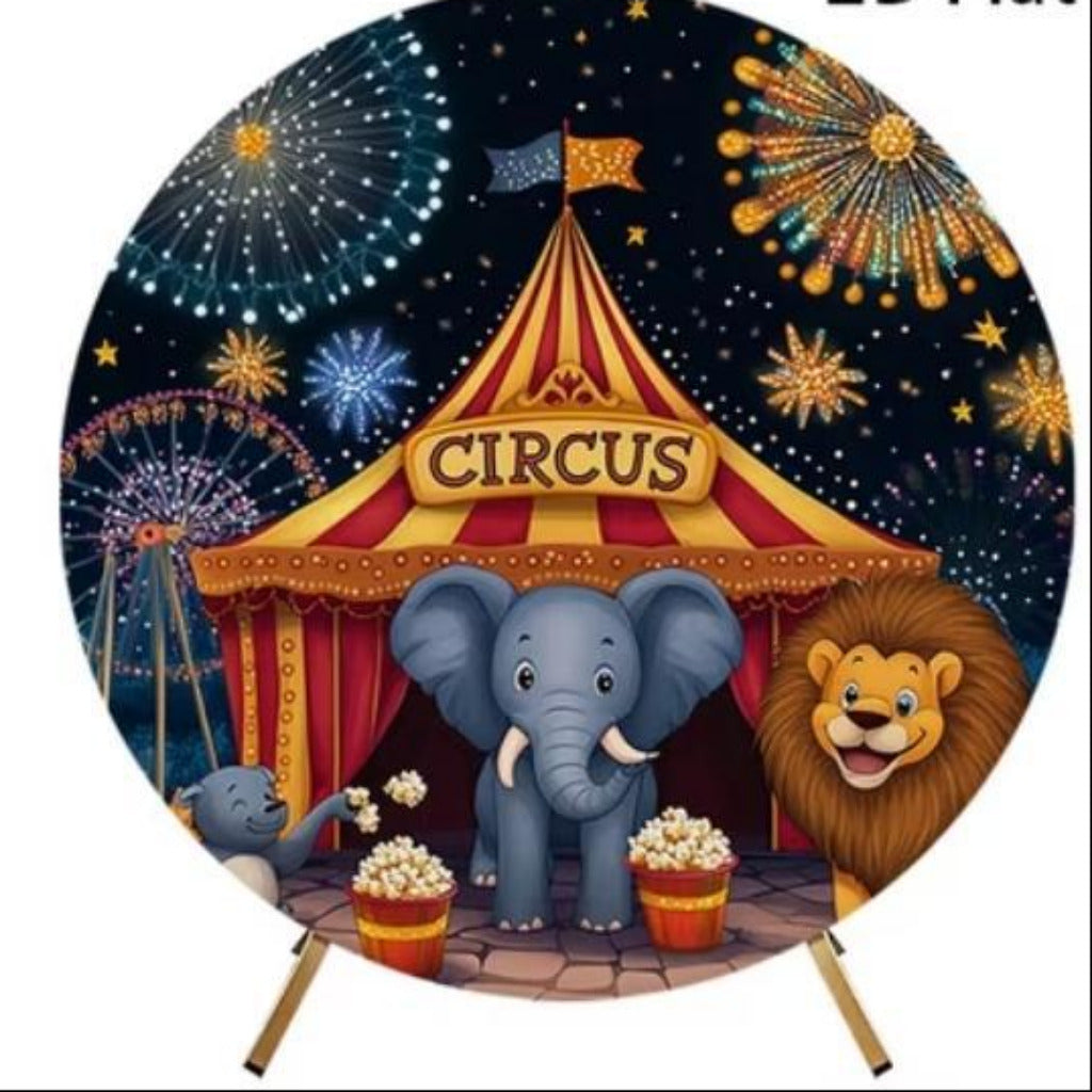 6ft Round Circus Backdrop Hoop