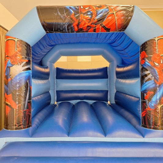Spidey Bouncy Castle Blue
