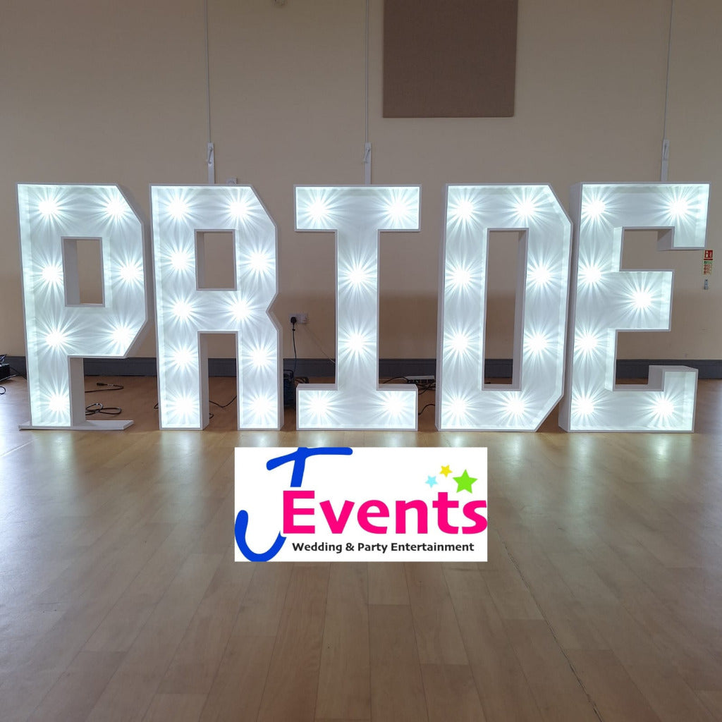 4ft LED Light Up Letters Pride
