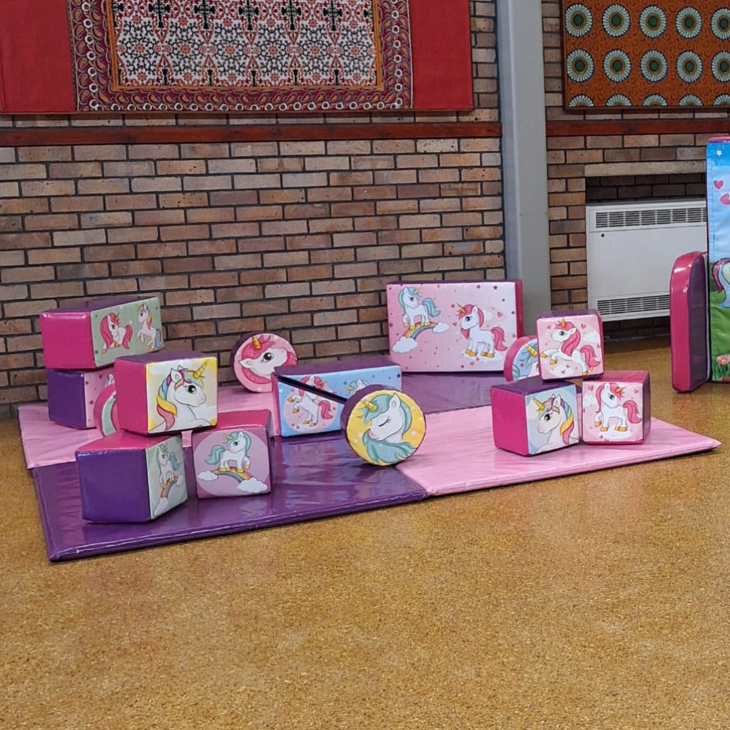 Cute Unicorn Soft Play Shapes