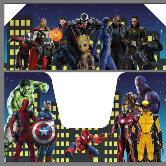 Superhero Green & Purple Inflatable Ball Pool Air Juggler