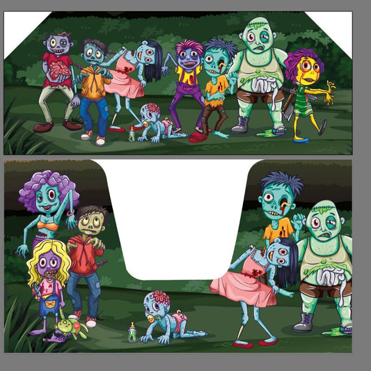 Zombies Blue Inflatable Ball Pool Air Juggler