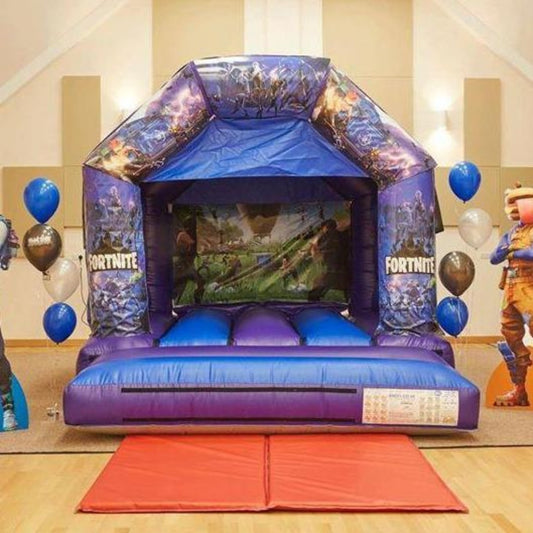 Fortnite Bouncy Castle Blue & Purple