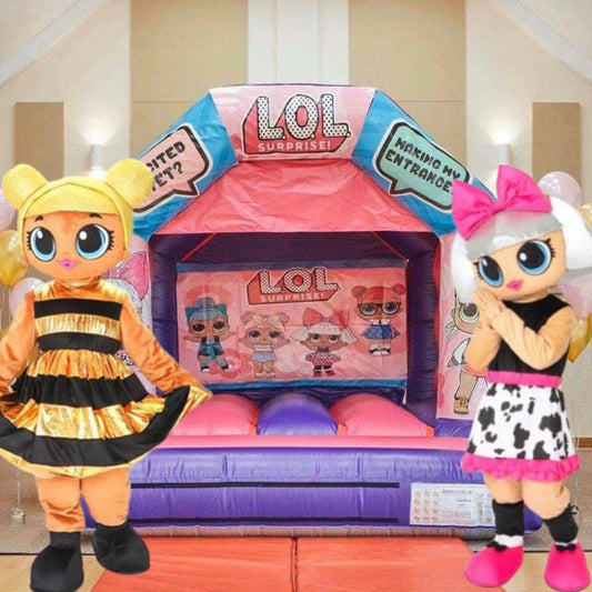 Doll Themed Bouncy Castle Pink & Purple