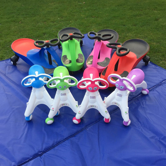 4x Didi Cars & 4x Walk 'n' Ride