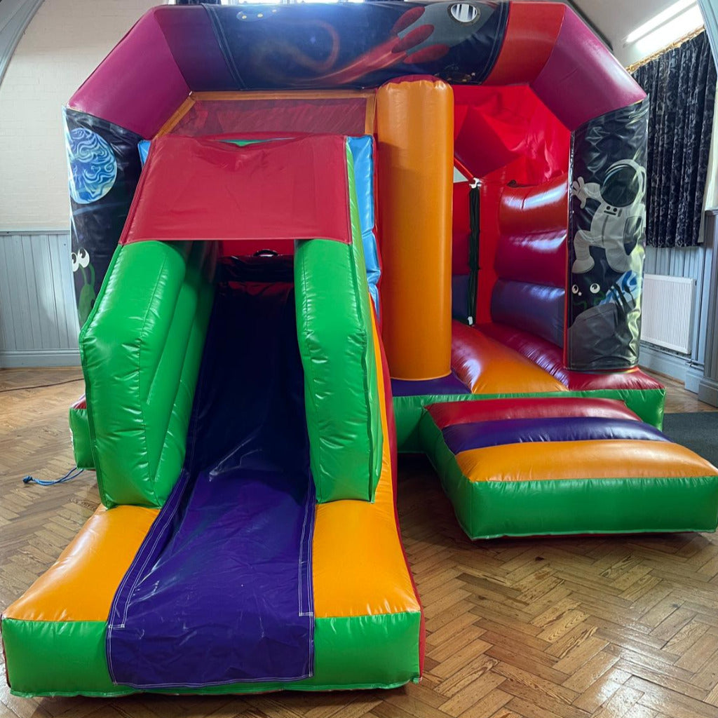 Multicoloured Bounce 'n' Slide Space Themed