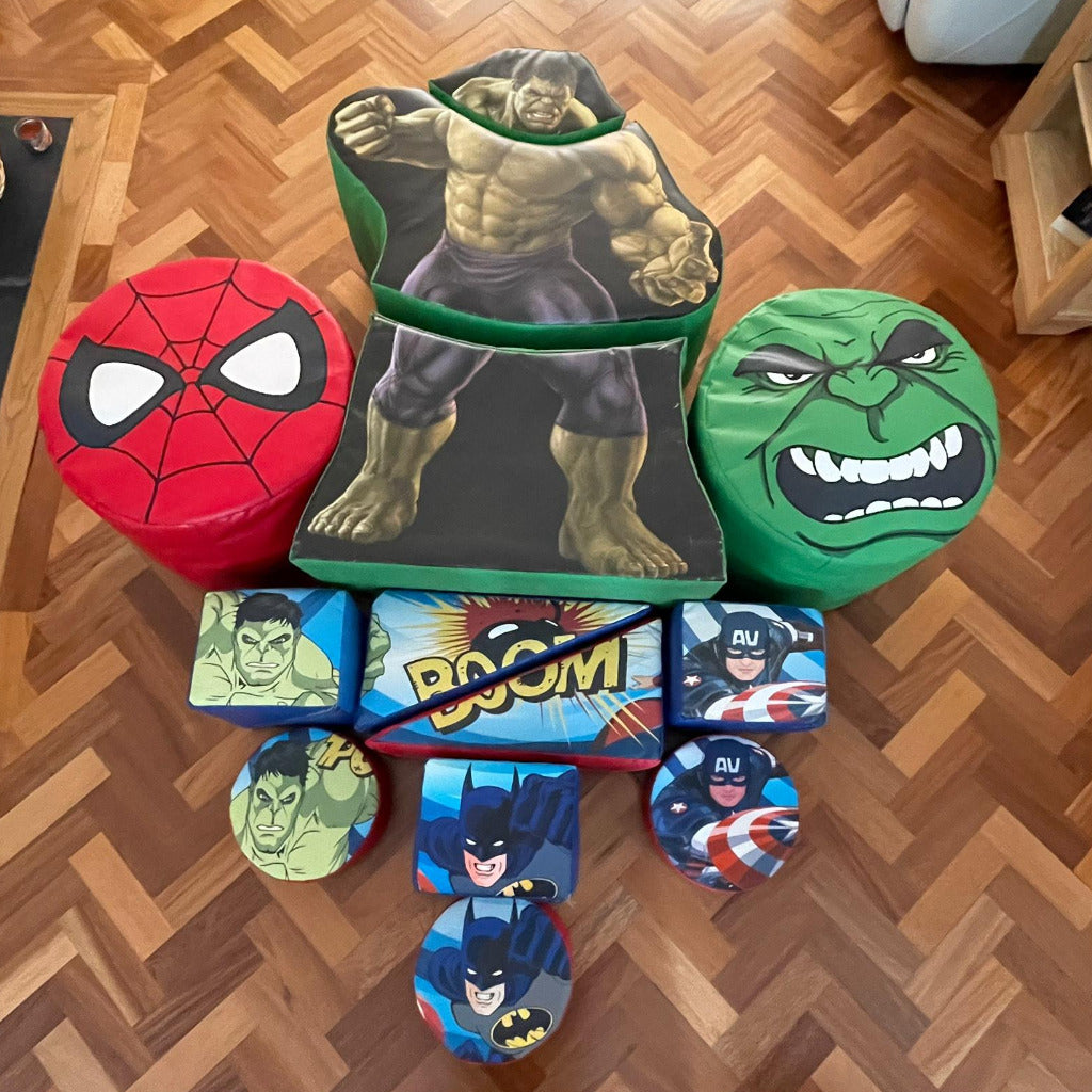 Superhero Themed Soft Play Shapes