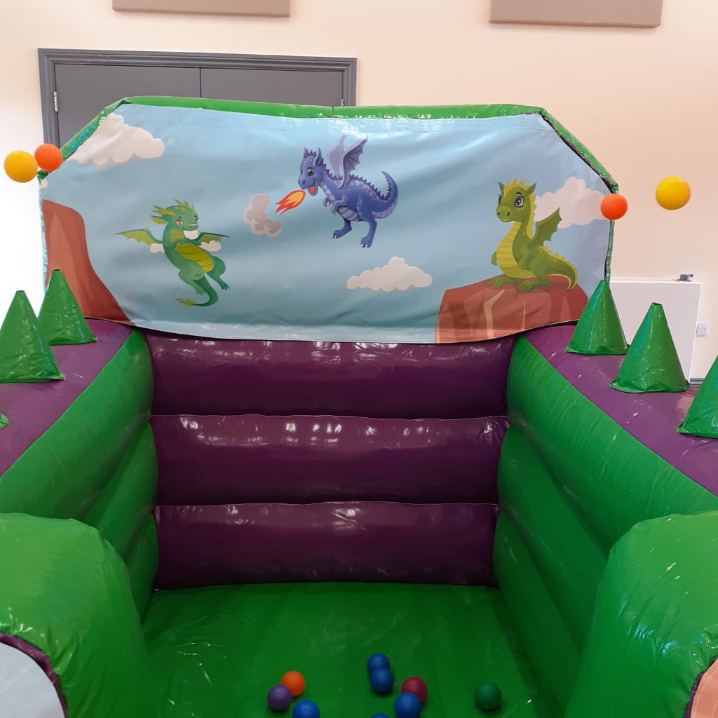 Dragon Green & Purple Inflatable Ball Pool Air Juggler