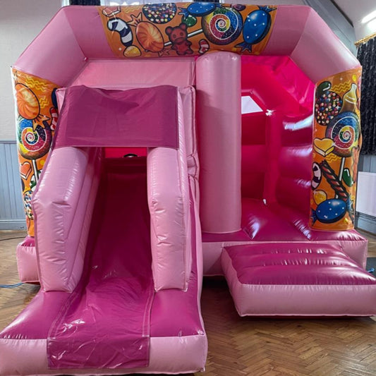 Pink & Purple Bounce 'n' Slide Sweets / Candy Themed