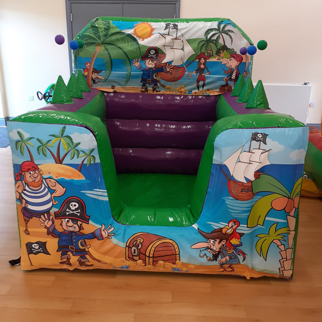 Pirate Green & Purple Inflatable Ball Pool Air Juggler