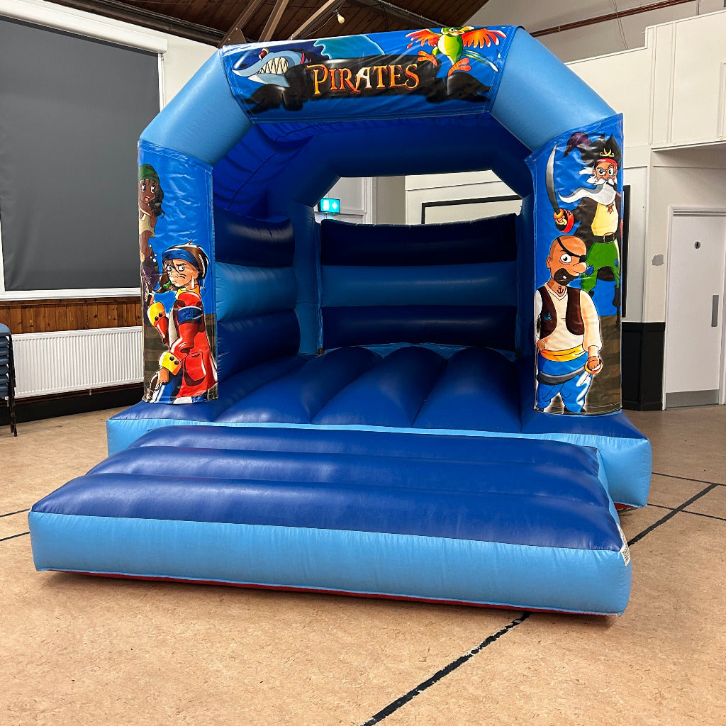 Pirate Bouncy Castle Blue