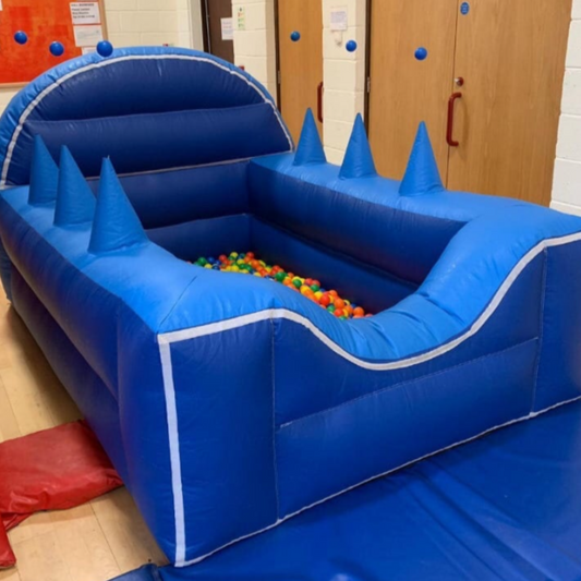 Blue Inflatable Ball Pool Air Juggler