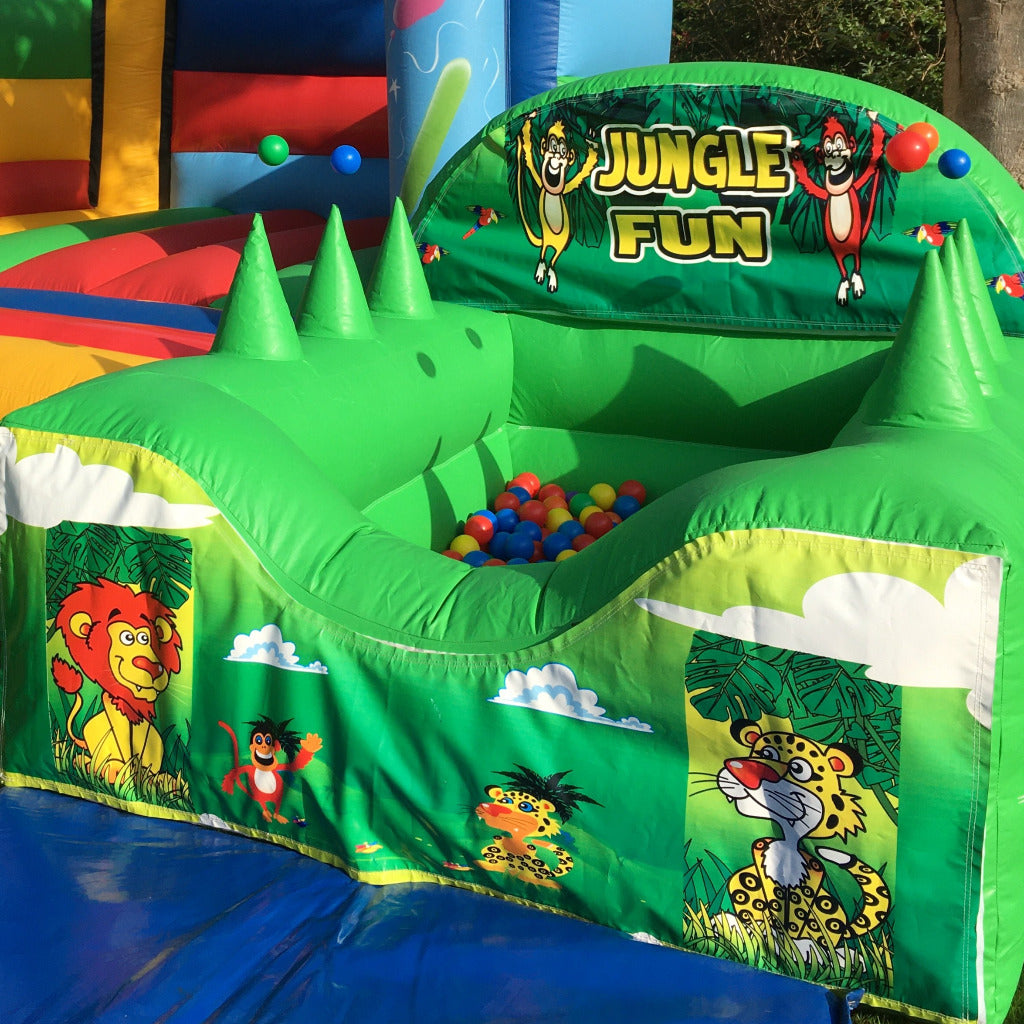 Jungle Inflatable Ball Pool Air Juggler Green