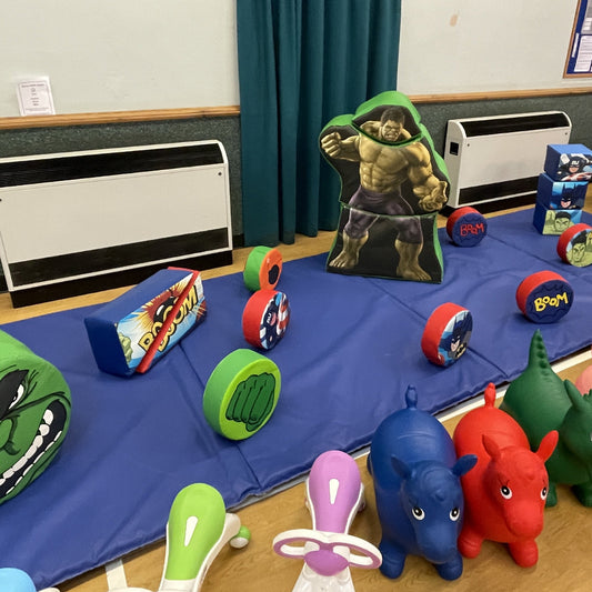 Superhero Themed Soft Play Shapes