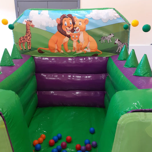 Jungle Green & Purple Inflatable Ball Pool Air Juggler