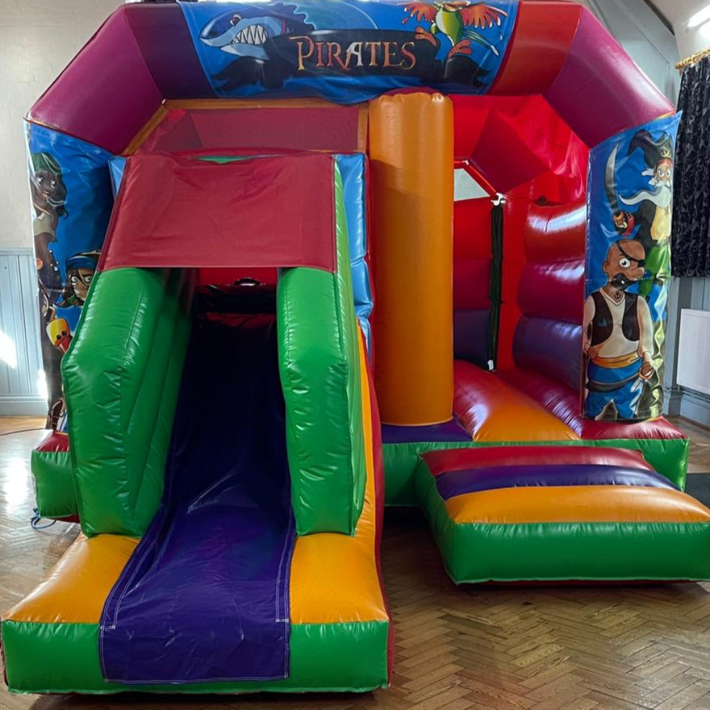 Multicoloured Bounce 'n' Slide Pirate Themed
