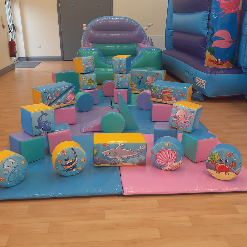 2 x Soft Play Shapes & Inflatable Ball Pool Juggler