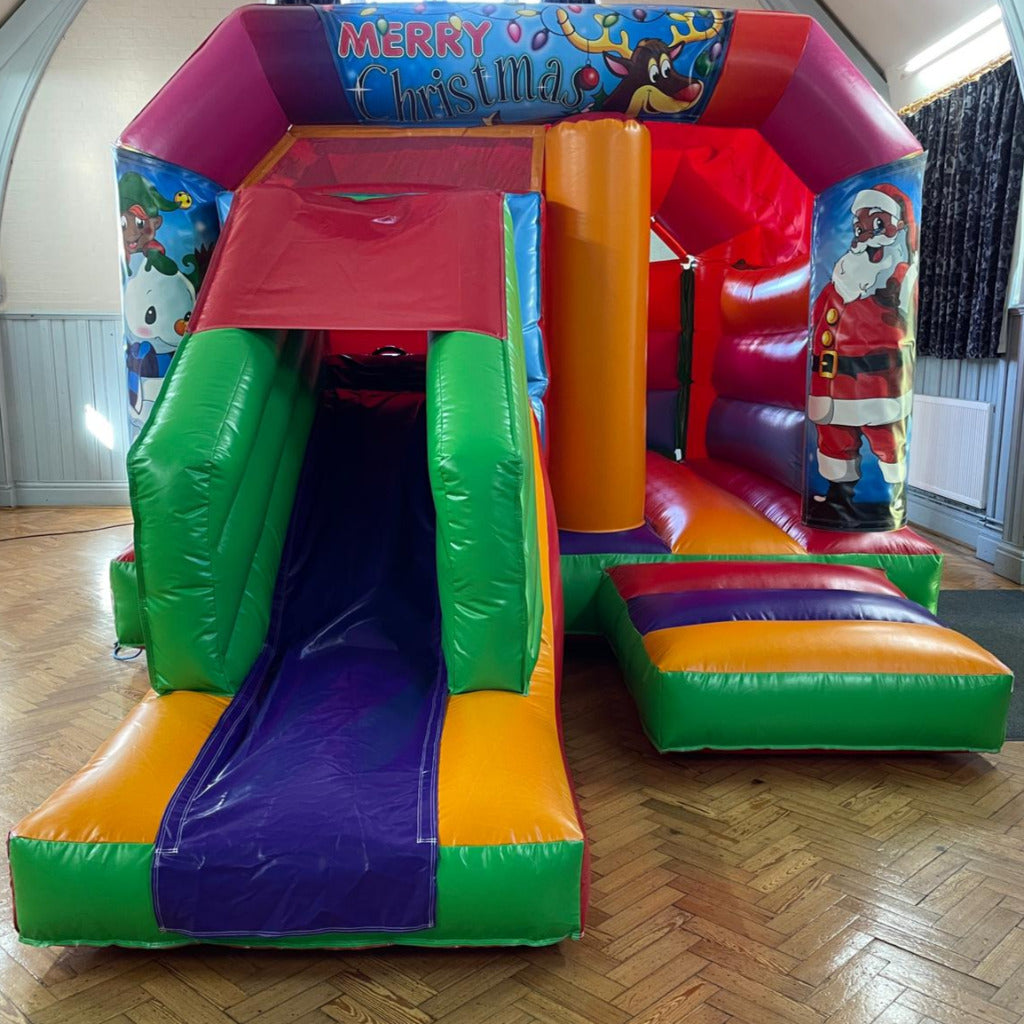 Multicoloured Bounce 'n' Slide Christmas Themed