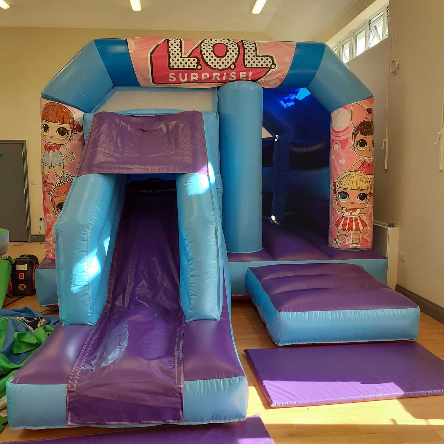 Doll Themed Bounce 'n' Slide Blue & Purple