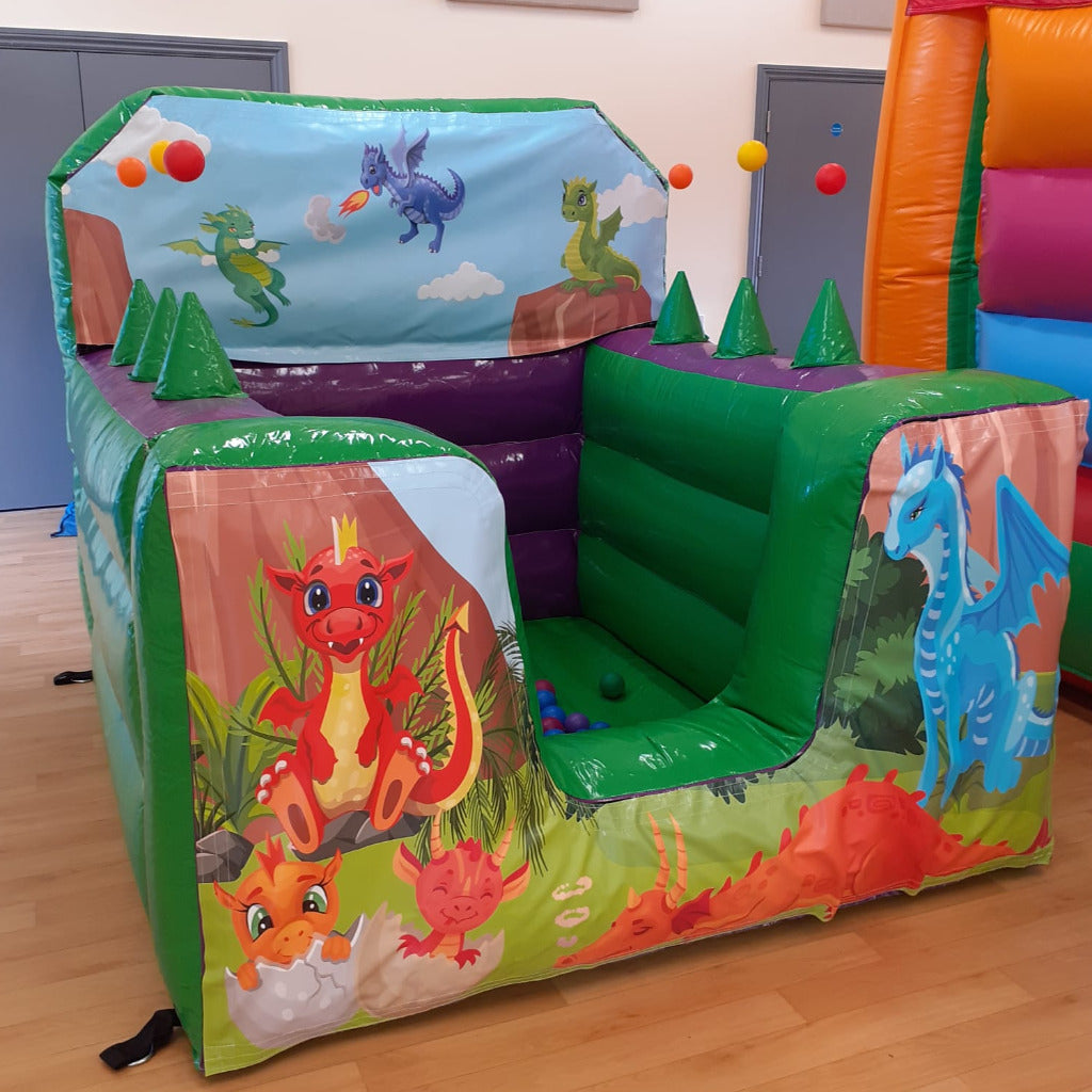 Dragon Green & Purple Inflatable Ball Pool Air Juggler