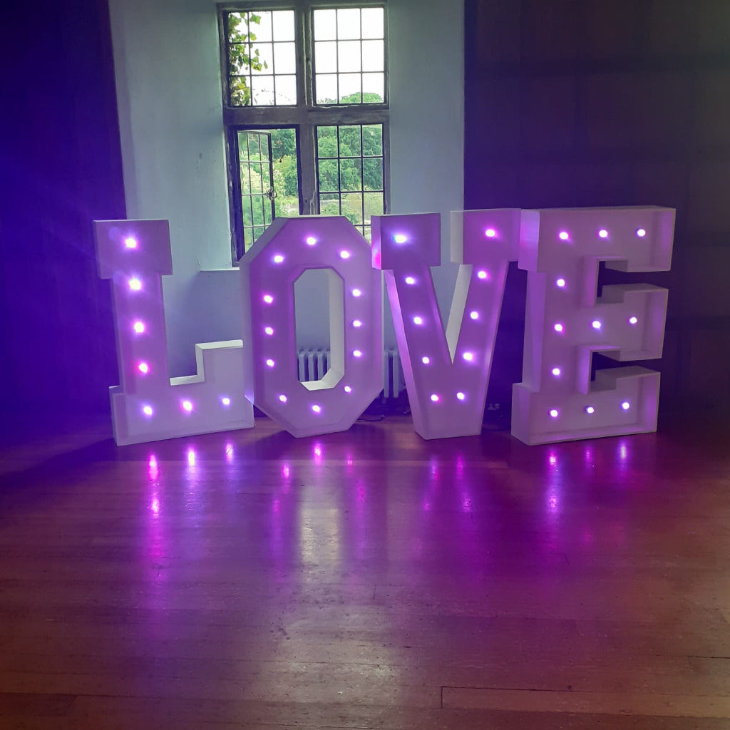 4ft LED LOVE Letters
