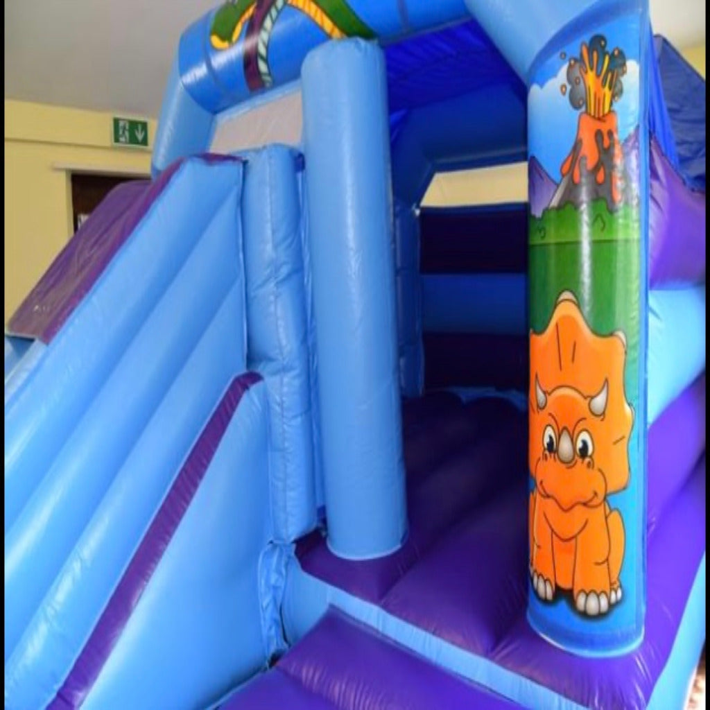 Cartoon 2 Dinosaur Bounce 'n' Slide Blue & Purple