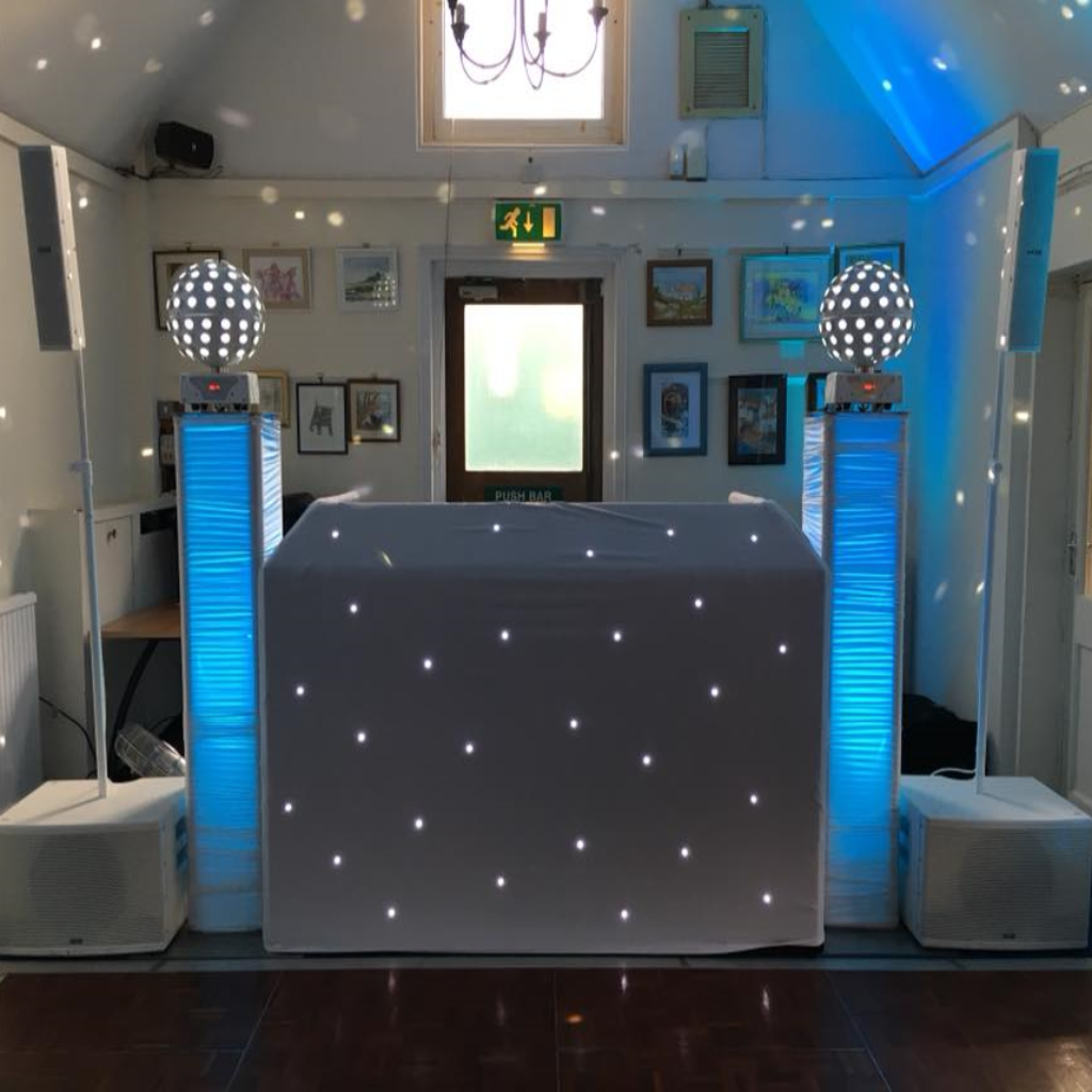 DJ & White Disco Setup