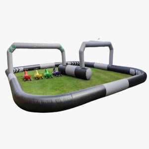 Bounce n Slide & 4x Didi Cars / Walk 'n' Rides / Animal Hoppers (with inflatable track)