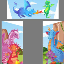 Load image into Gallery viewer, Dragon Bounce &#39;n&#39; Slide Red &amp; Blue
