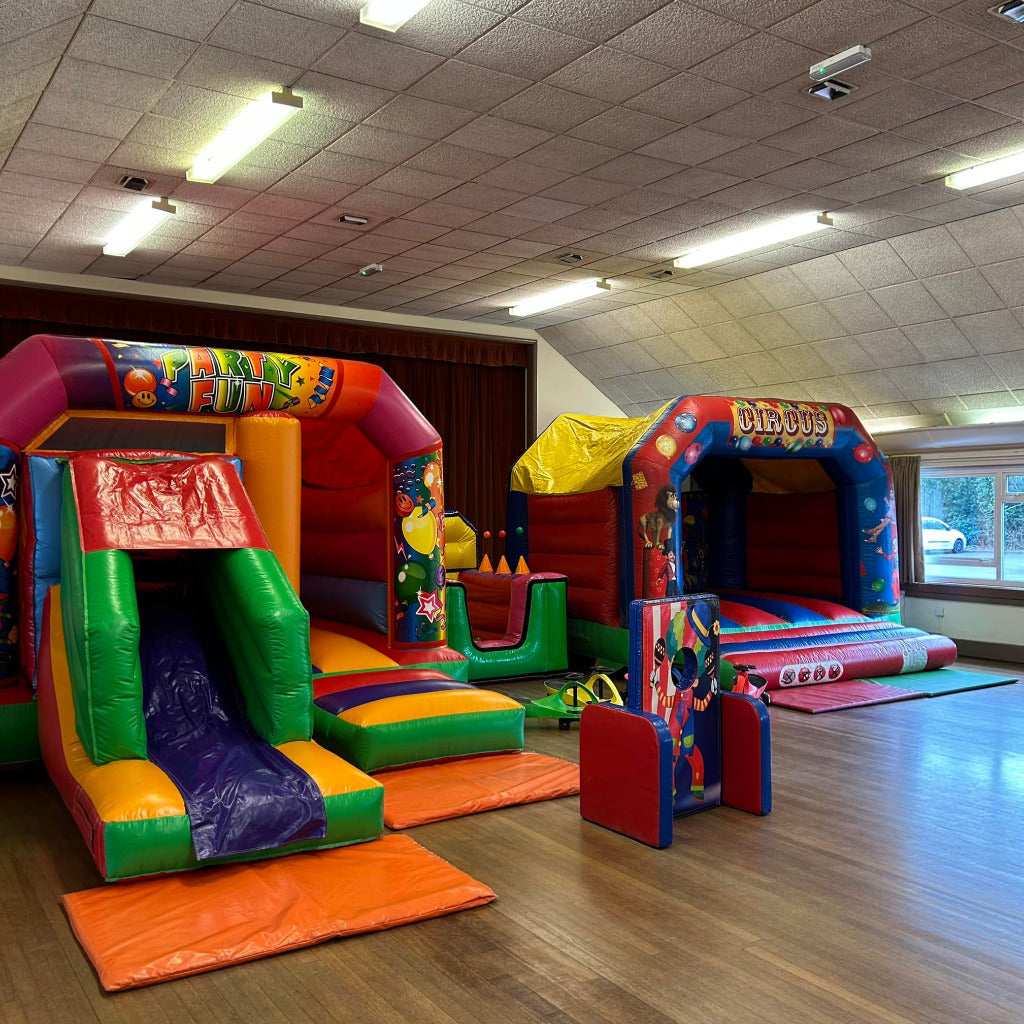 Circus Bouncy Castle, Bounce 'n' Slide Bouncy Castle, Ball Pool & Soft Play Package