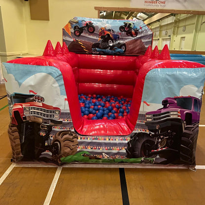 Monster Truck Red Inflatable Ball Pool Air Juggler