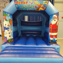 Load image into Gallery viewer, Christmas Bouncy Castle Blue
