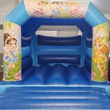 Load image into Gallery viewer, Blue Fairy Bouncy Castle
