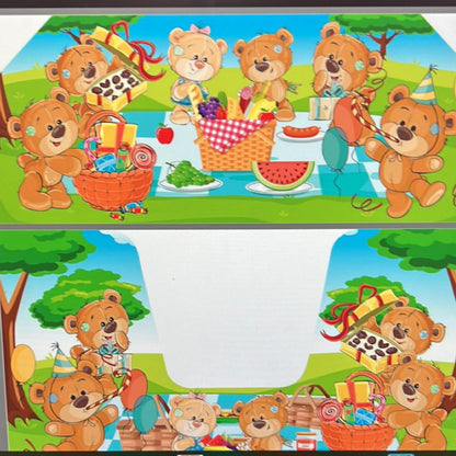 Teddy Bear Picnic Multicoloured Inflatable Ball Pool Air Juggler