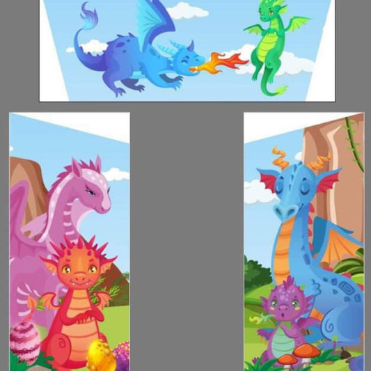 Dragon Multicoloured Inflatable Ball Pool Air Juggler