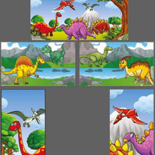 Load image into Gallery viewer, Cartoon Dinosaur Bounce &#39;n&#39; Slide Red &amp; Blue
