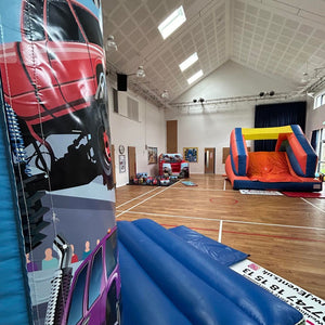 1 x Bouncy Castle & 1 x Up 'n' Over Slide, Ball Pool, Soft Play Shapes Package ( No Ride Ons or Hoppers)