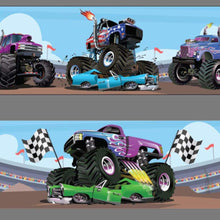 Load image into Gallery viewer, Monster Truck Pink &amp; Purple Bounce &#39;n&#39; Slide
