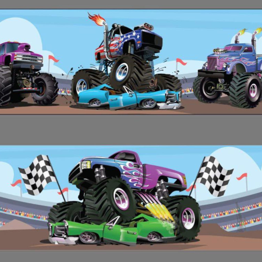 Monster Truck Pink Bounce 'n' Slide