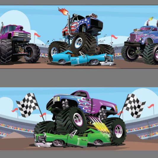 Monster Truck Blue & Purple Bounce 'n' Slide
