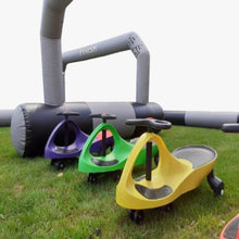 Load image into Gallery viewer, Bounce n Slide &amp; 4x Didi Cars / Walk &#39;n&#39; Rides / Animal Hoppers (with inflatable track)
