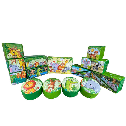 Cute Jungle Soft Play Shapes