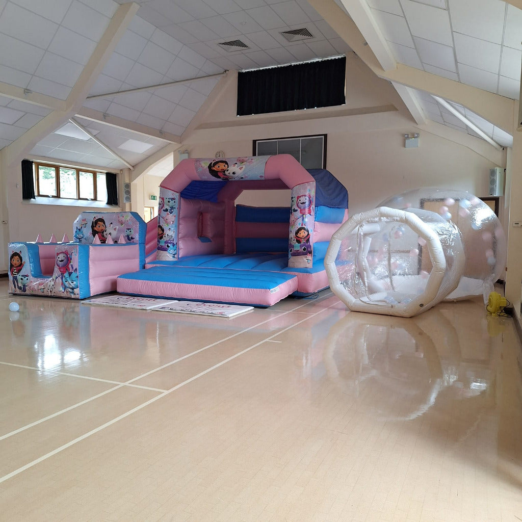 Gabbys Dollhouse Pastel Pink & Pastel Blue Bounce 'n' Slide