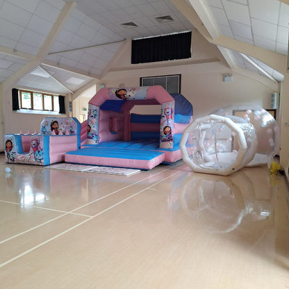 Gabbys Dollhouse Pastel Pink & Pastel Blue Bounce 'n' Slide
