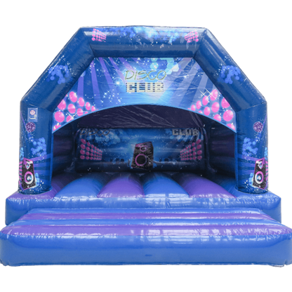 Blue & Purple Disco Bouncy Castle
