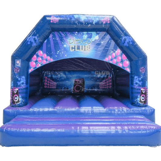 Blue & Purple Disco Bouncy Castle