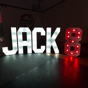 4ft LED 4 x Letters & 1 x Number